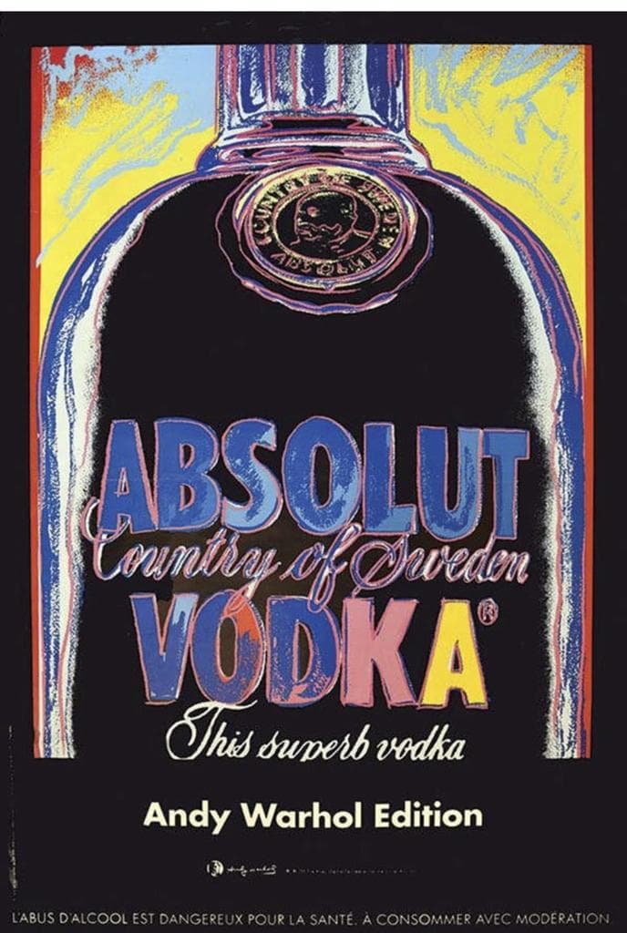 Absolut Vodka poster (Andy Warhol Edition)