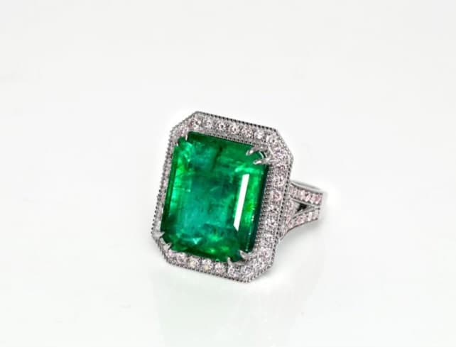 Featured jewelry — emerald diamond ring