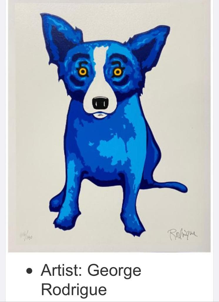 Blue Dog print — George Rodrigue (numbered edition)
