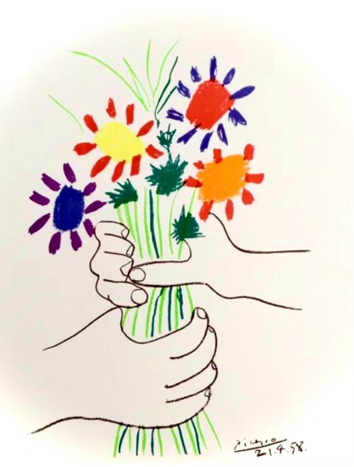 Picasso — Bouquet of Peace (print / after Picasso as cataloged)